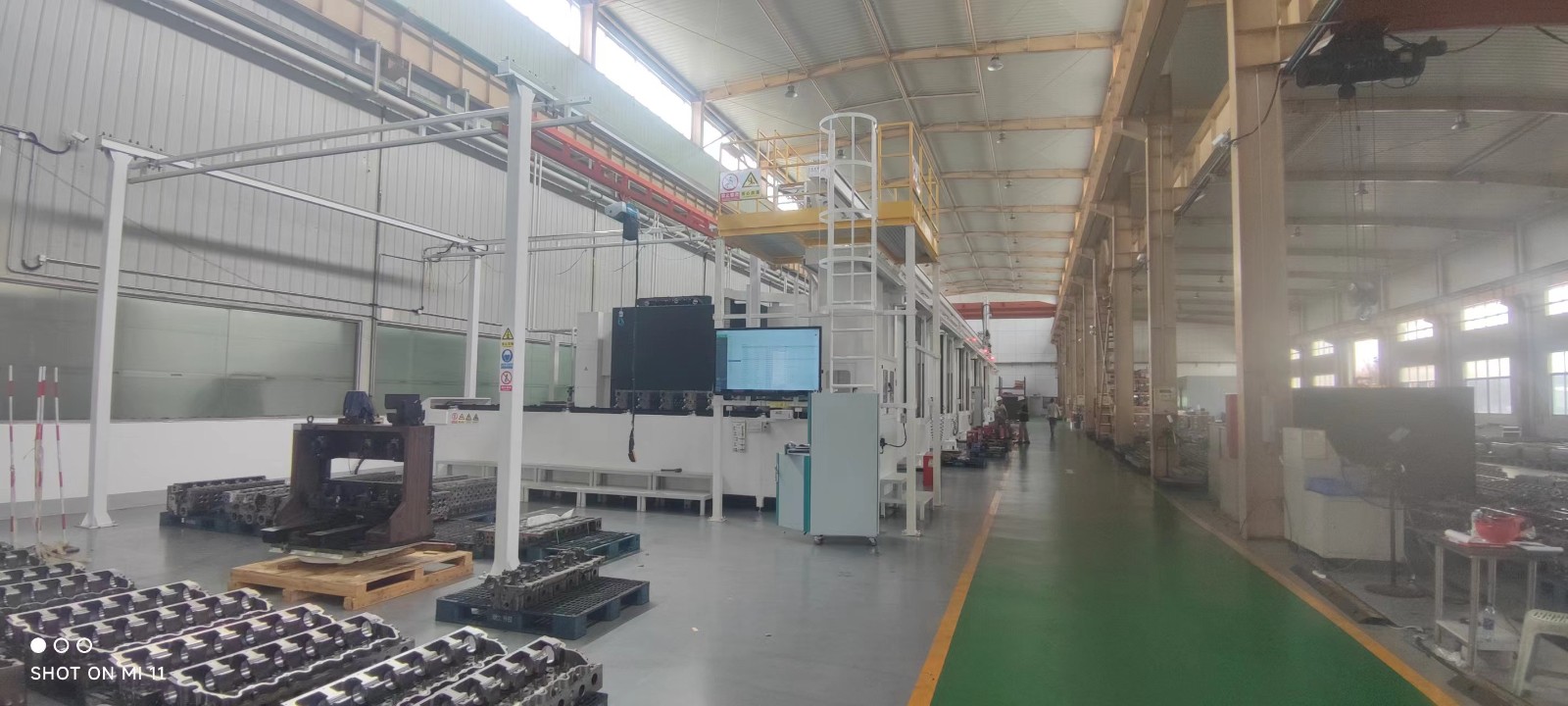 缸體加工重載桁架自動線在煙臺安裝完成